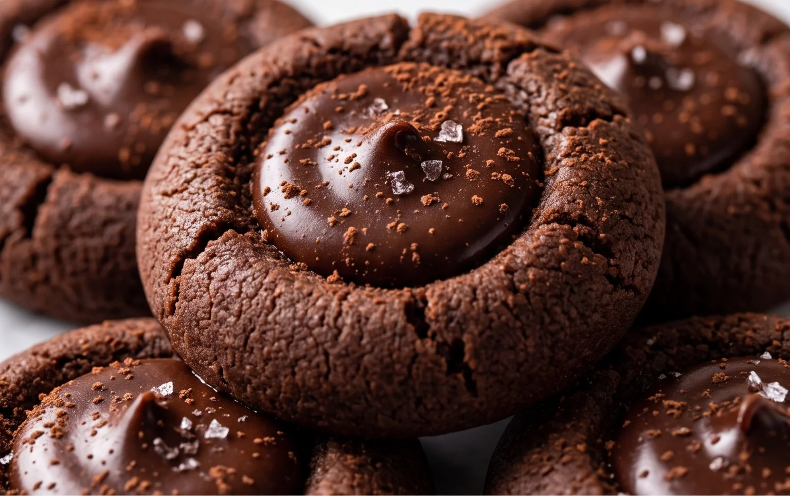 Chocolate Thumbprint Cookies