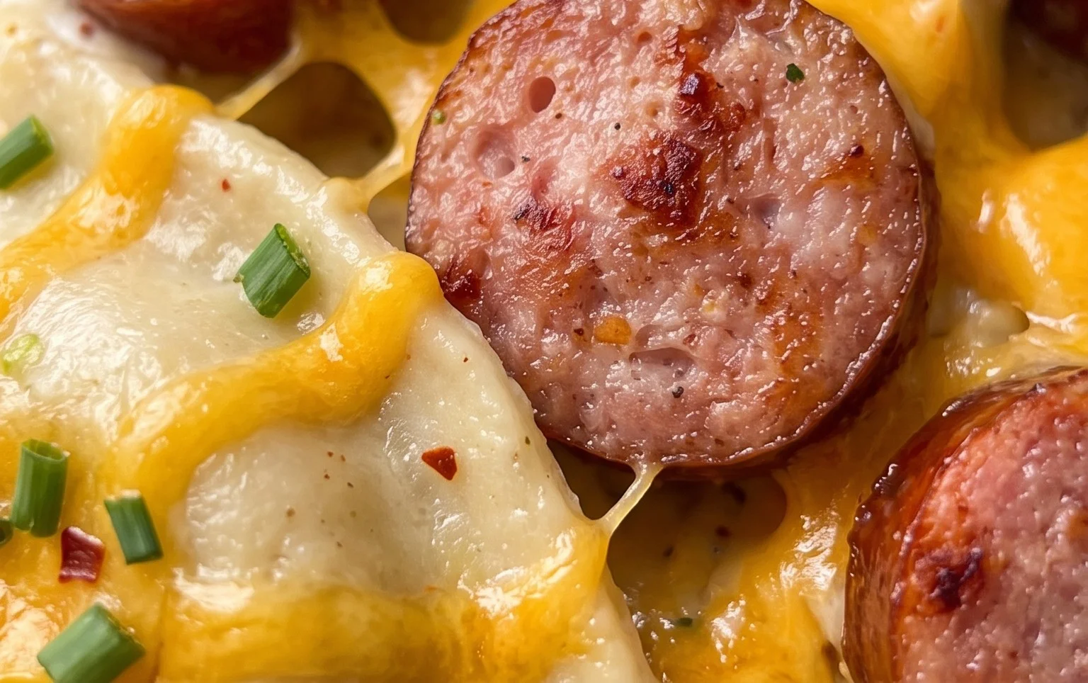 Crockpot Pierogi Casserole with Kielbasa