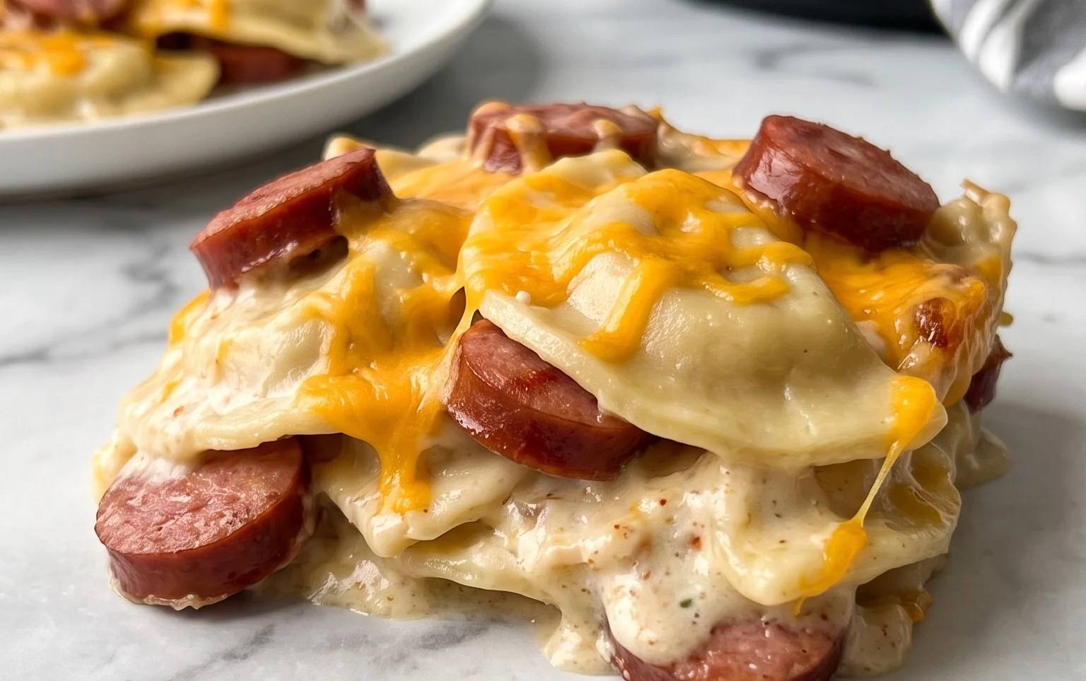 Easy Crockpot Pierogi Kielbasa Casserole Recipe